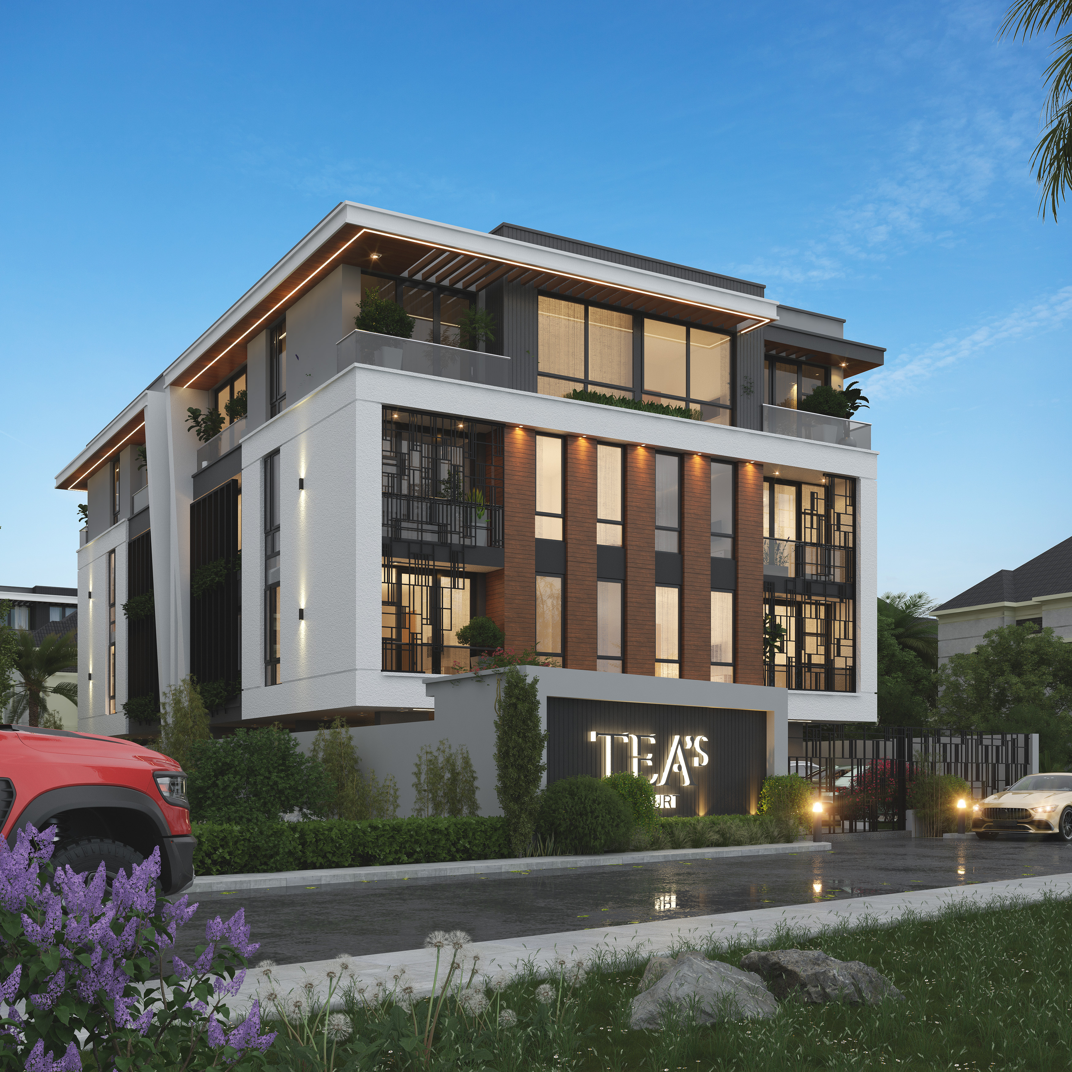 Tea's Court I completed luxury residential development Lekki Lagos — sold out