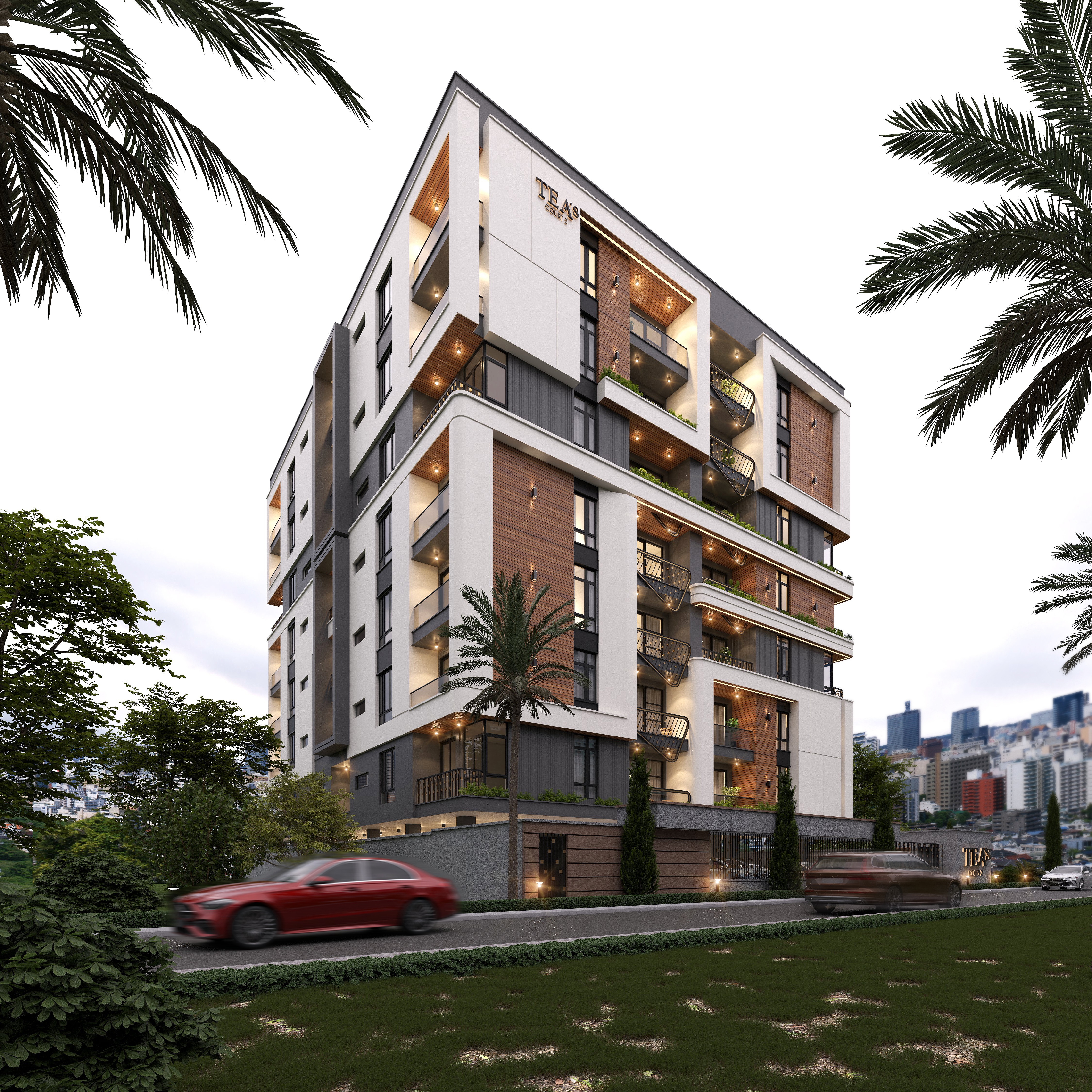 Tea's Court II luxury apartment building Ikate Lekki Lagos — off-plan sale